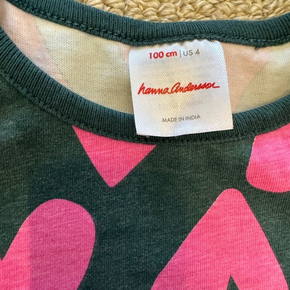 GUC, Hanna Andersson Heart Patterned dress, sz 4 - Picture 2 of 2